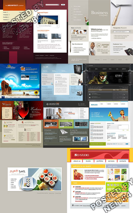 10 Flash Template Website K10 P9 10 Flash Template Website K10 P9