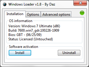 Windows Loader 1.9.7 x86/x64 by Daz (03-23-2011)
