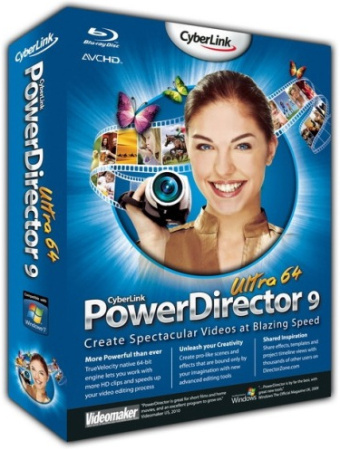 CyberLink PowerDirector Ultra64 v9.0.0.2504 + Additional DVD Menu + Extras MULTi (x86/x64)