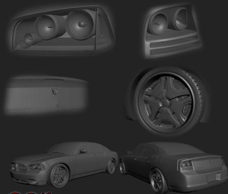 Dodge Charger Modeling in 3ds Max tutorial Exclussive ( 2011)