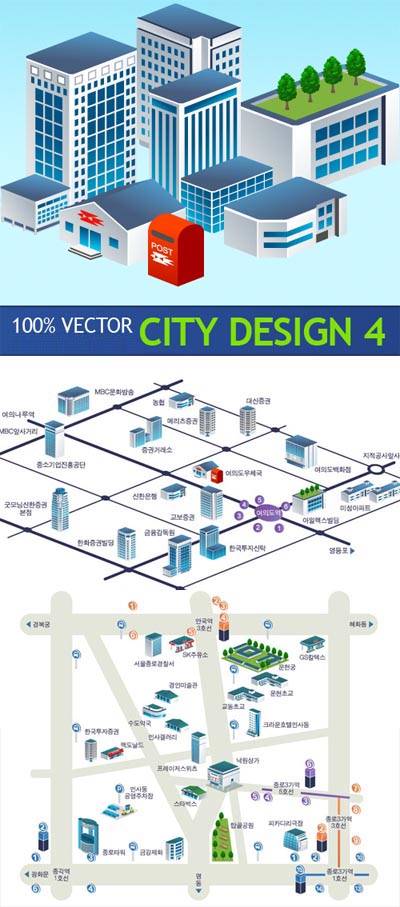 Stock Vector - City Design 4 Stock Vector - City Design 4
