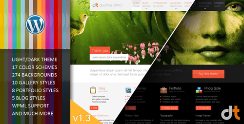 Duotive 2WO 1.2 - ThemeForest All in One Wordpress Theme Duotive 2WO 1.2 - ThemeForest All in One Wordpress Theme