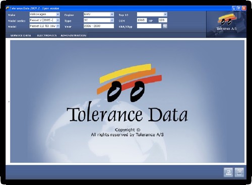 Tolerance Data 2009.2 Tolerance Data 2009.2
